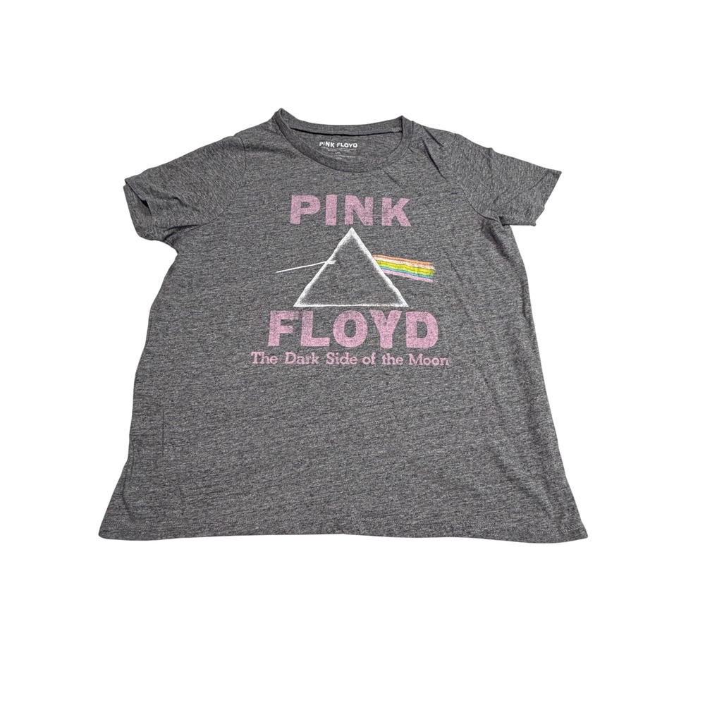 Pink Floyd Dark Side of the Moon Graphic T-Shirt Grey XXL Rock Band Tee